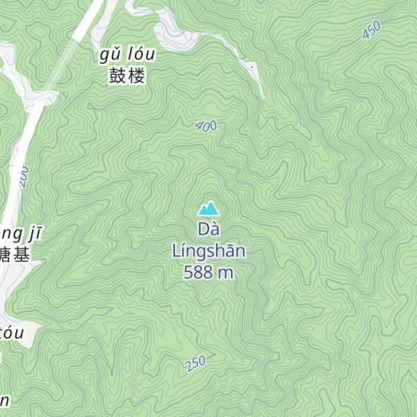 Map of Dà Língshān
