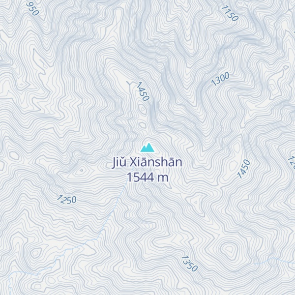 Map of Jiǔ Xiānshān