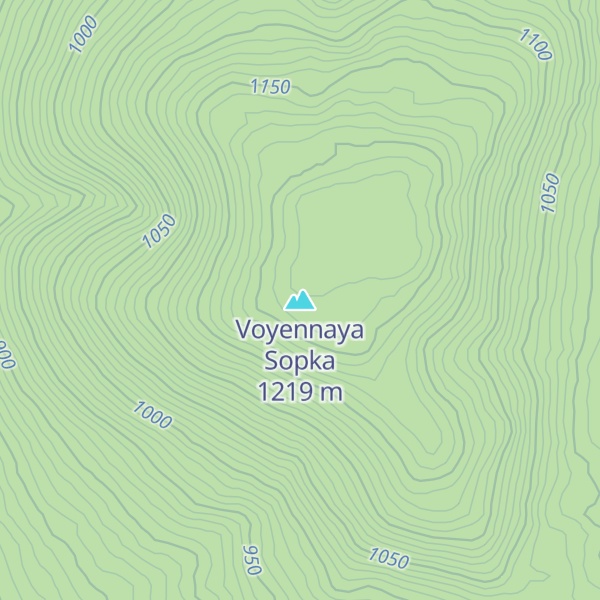 Map of Voyennaya Sopka