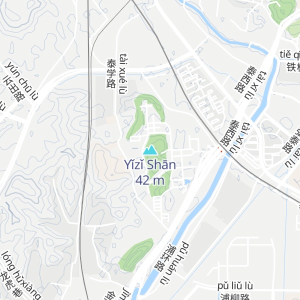 Map of Yǐzǐ Shān