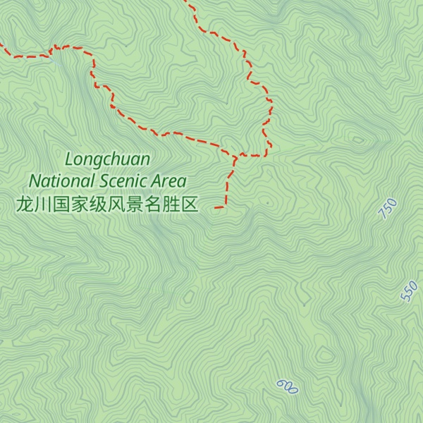 Map of Longxu Mountain