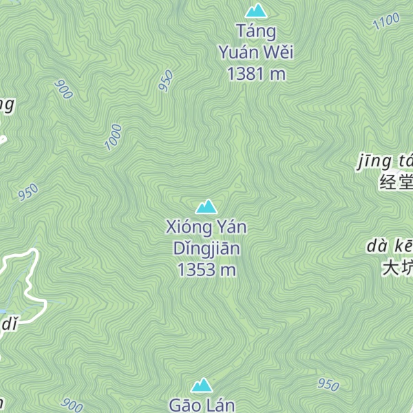 Map of Xióng Yán Dǐngjiān