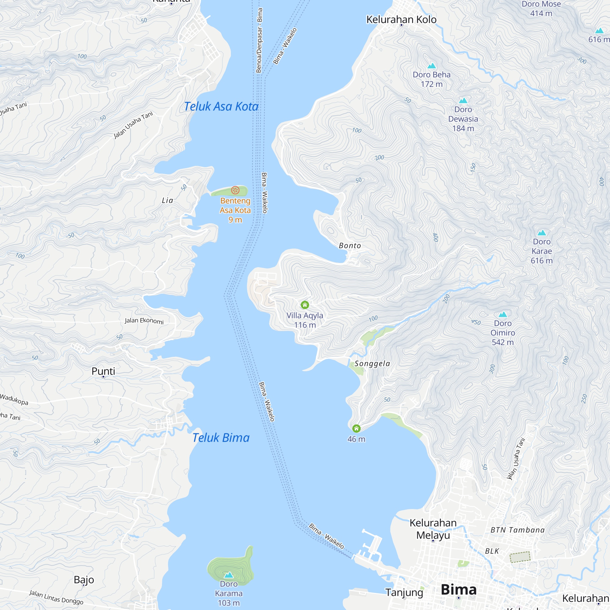 Villa Aqyla map