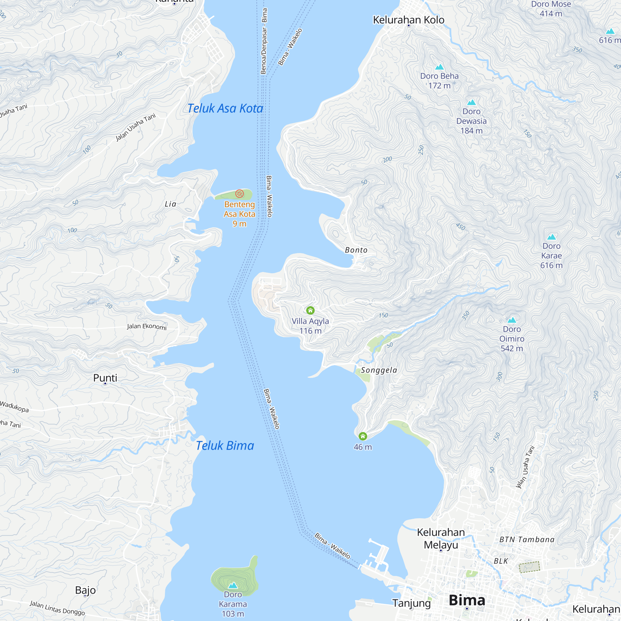 Villa Aqyla map