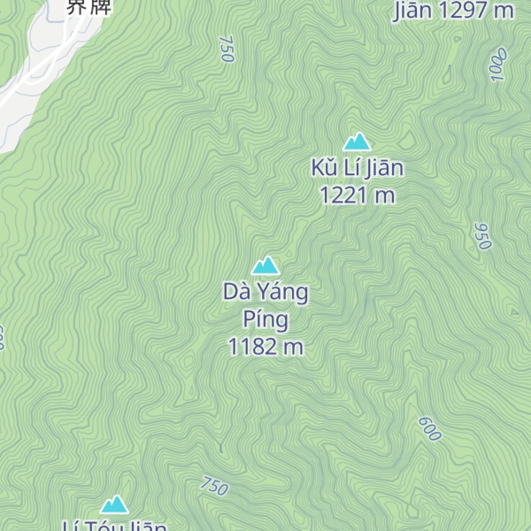 Map of Dà Yáng Píng