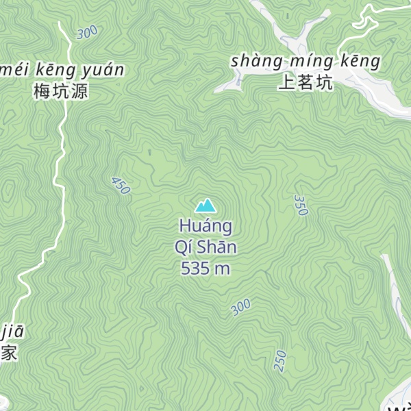 Map of Huáng Qí Shān