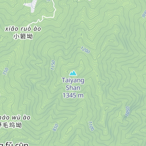 Map of Taiyang Shan