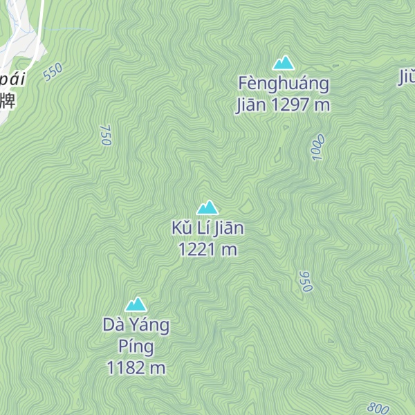 Map of Kǔ Lí Jiān