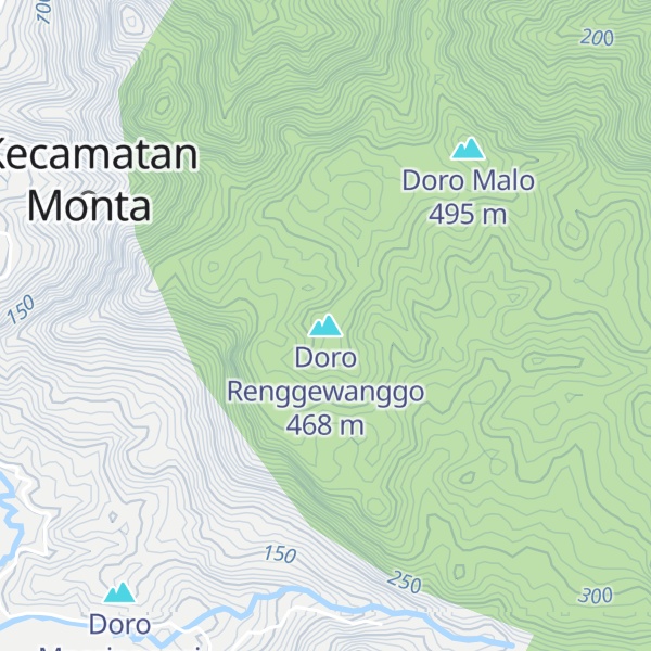 Map of Doro Renggewanggo