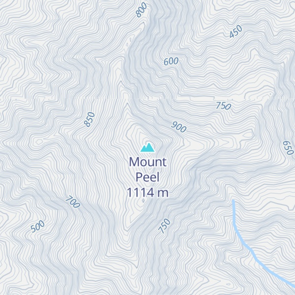 Map of Mount Peel