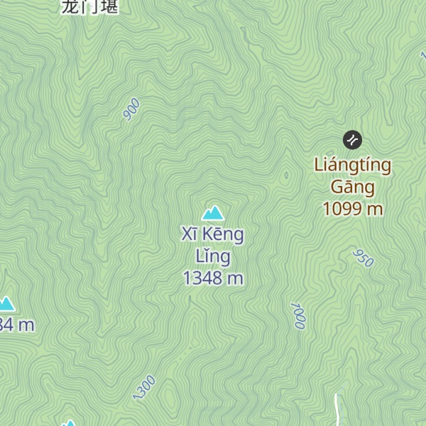 Map of Xī Kēng Lǐng