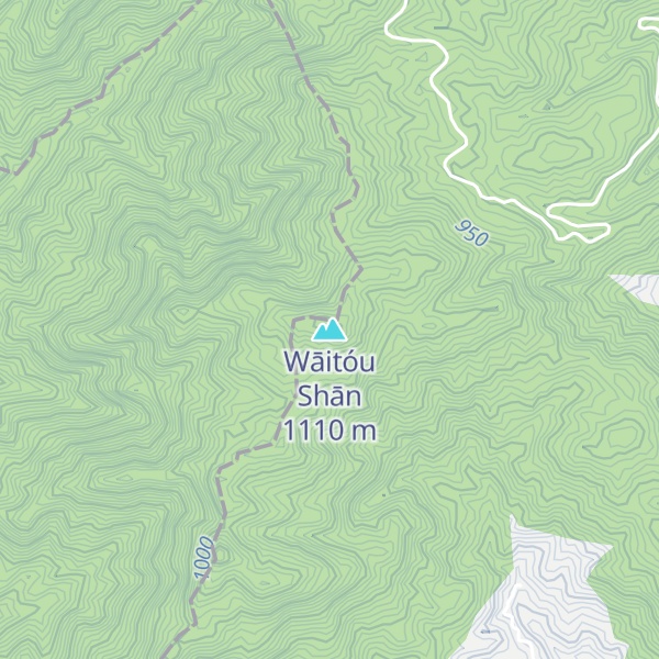 Map of Wāitóu Shān