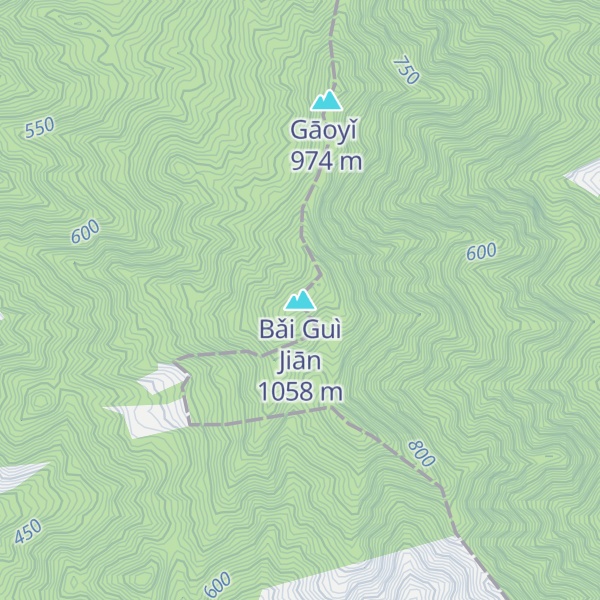 Map of Bǎi Guì Jiān