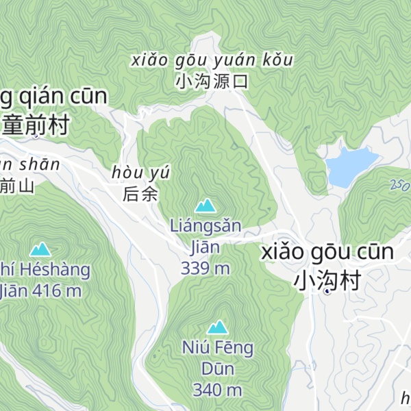 Map of Liángsǎn Jiān