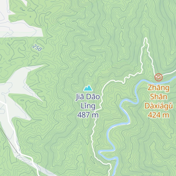 Map of Jiā Dāo Lǐng