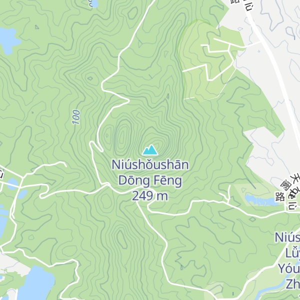 Map of Niúshǒushān Dōng Fēng