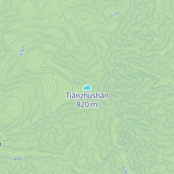 Map of Tiānzhúshān