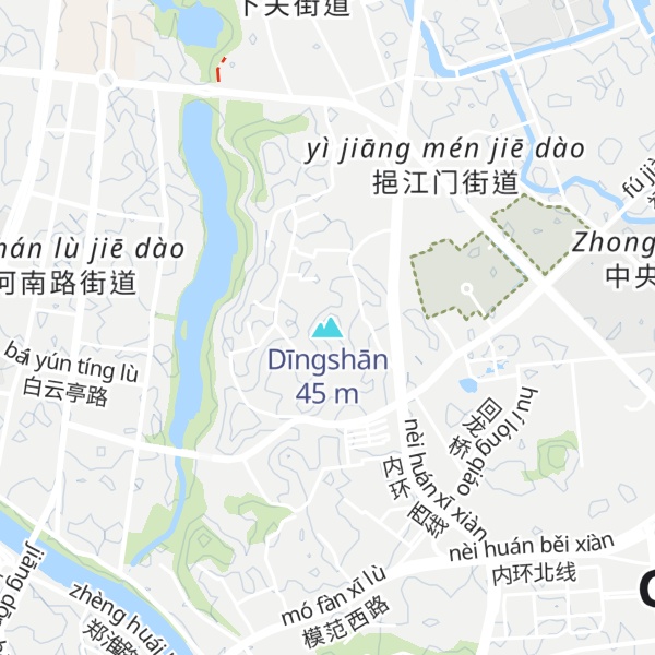 Map of Dīngshān