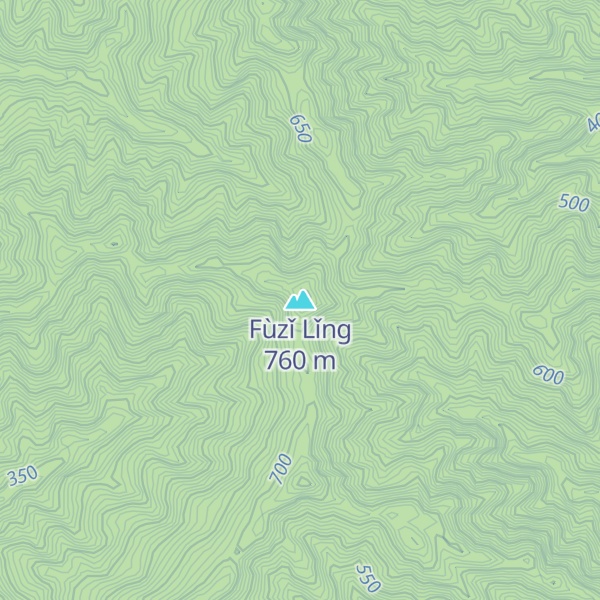 Map of Fùzǐ Lǐng