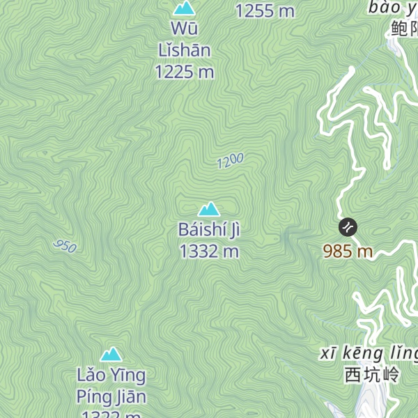 Map of Báishí Jì