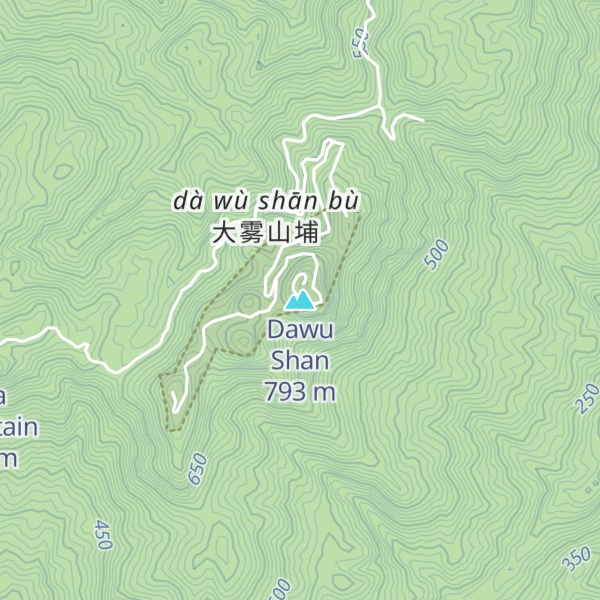 Map of Dawu Shan