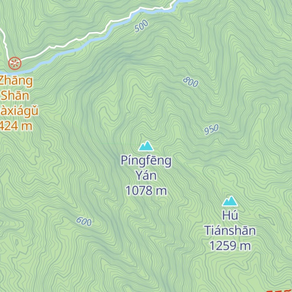 Map of Píngfēng Yán