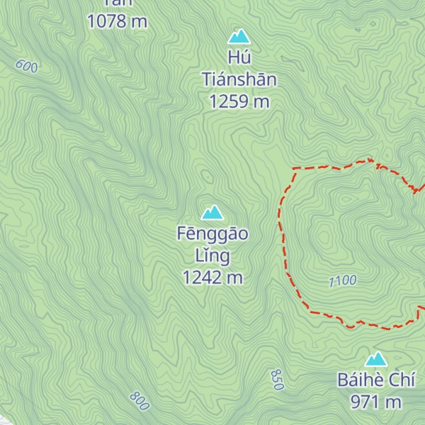 Map of Fēnggāo Lǐng
