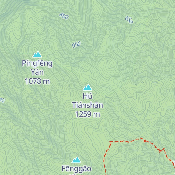 Map of Hú Tiánshān