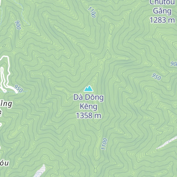 Map of Dà Dōng Kēng