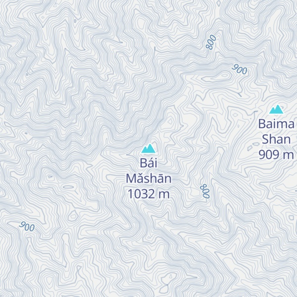 Map of Bái Mǎshān