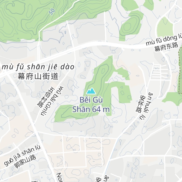 Map of Běi Gù Shān
