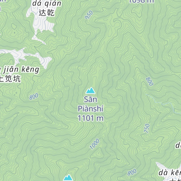 Map of Sān Piànshí
