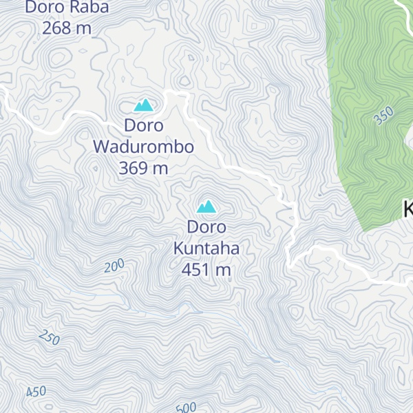 Map of Doro Kuntaha