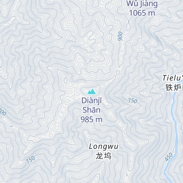 Map of Diànjī Shān