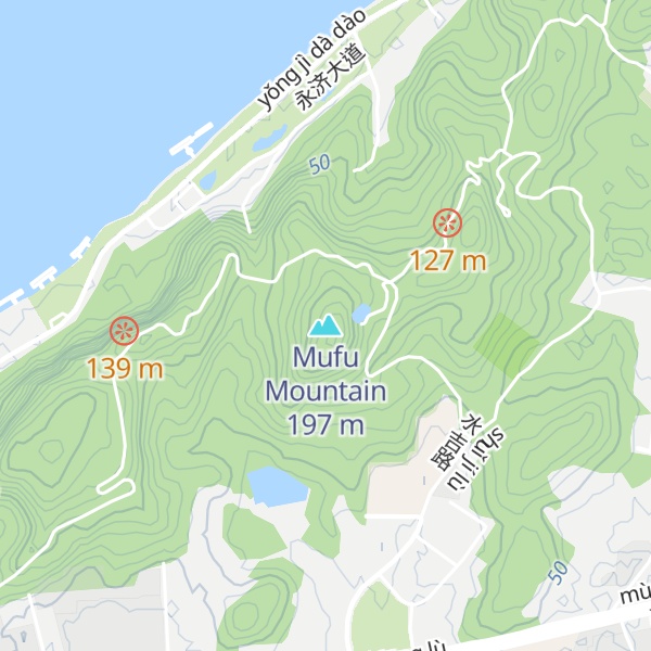 Map of Mufu Mountain