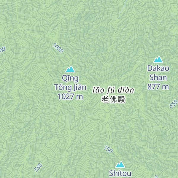 Map of Dà Kǎo Shān