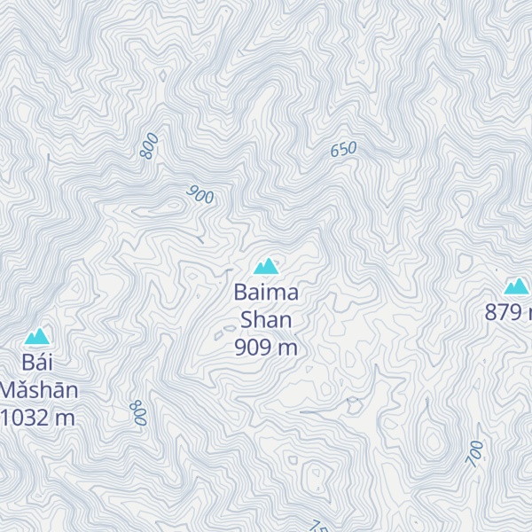 Map of Baima Shan