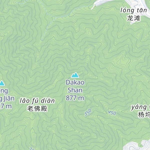 Map of Dakao Shan