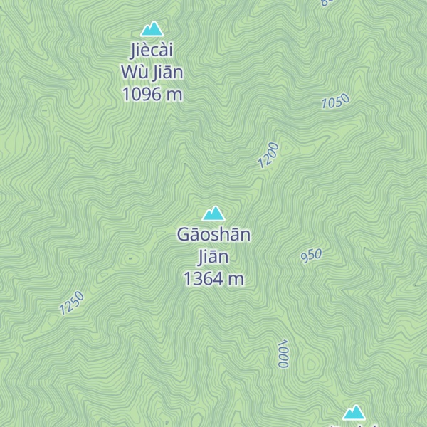 Map of Gāoshān Jiān