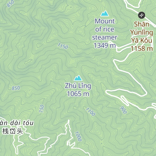 Map of Zhú Lǐng