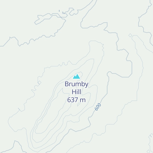 Map of Brumby Hill