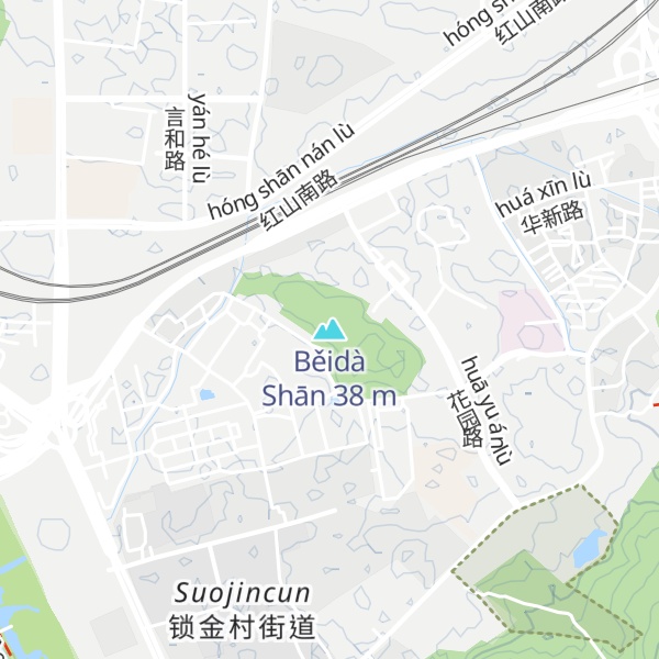 Map of Běidà Shān