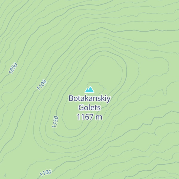 Map of Botakanskiy Golets