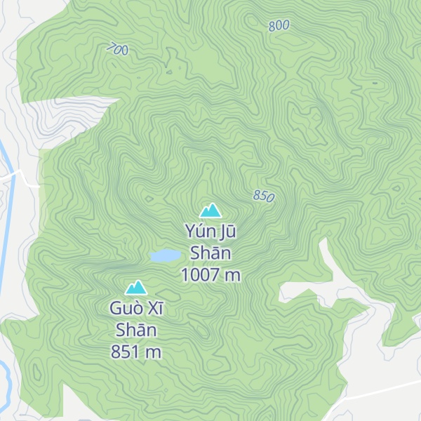 Map of Yún Jū Shān