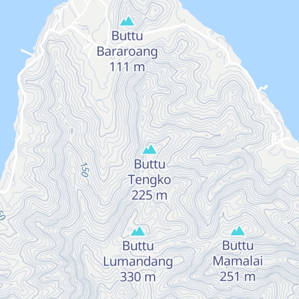 Map of Buttu Tengko