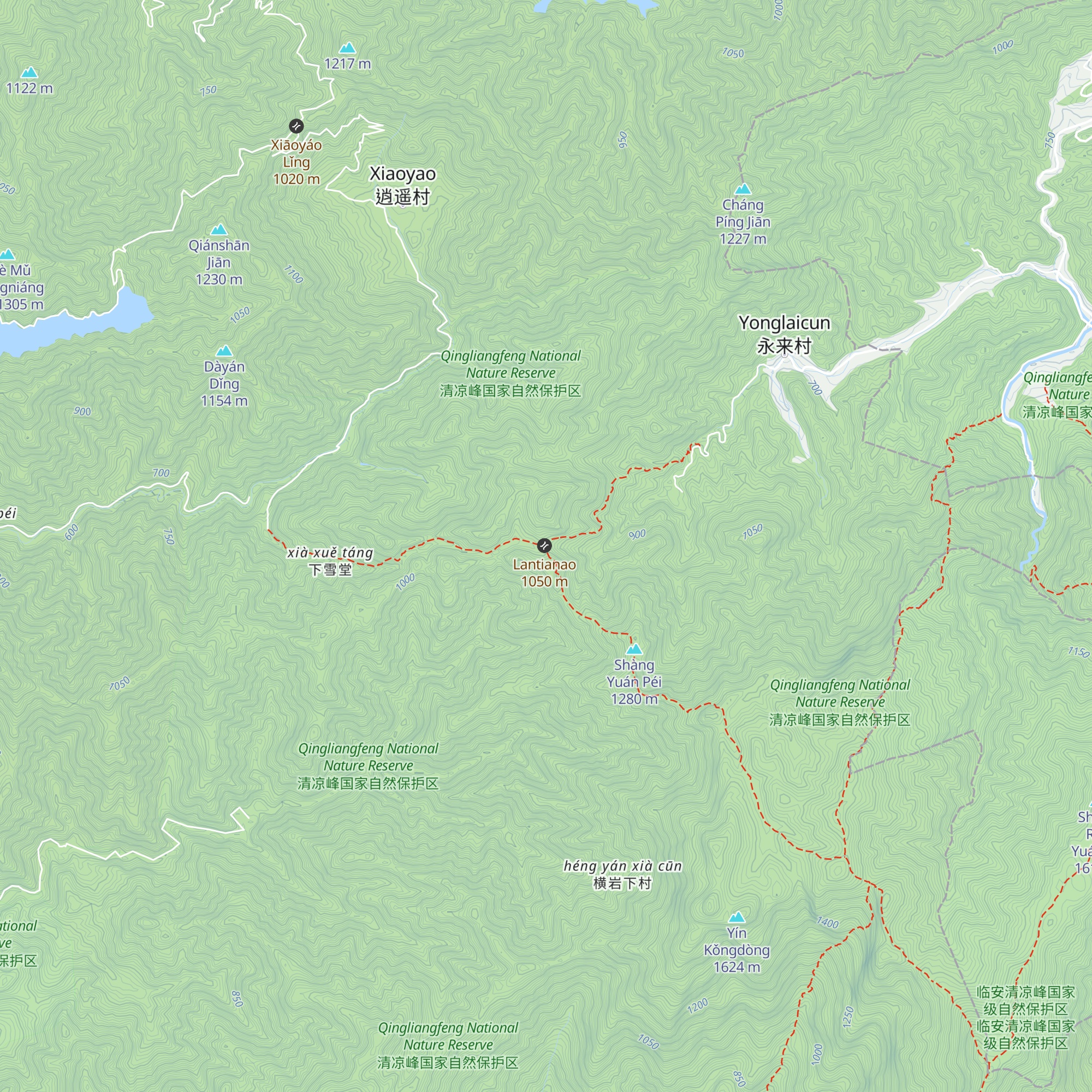 Lántiān āO map