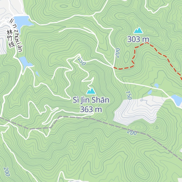 Map of Sì Jìn Shān