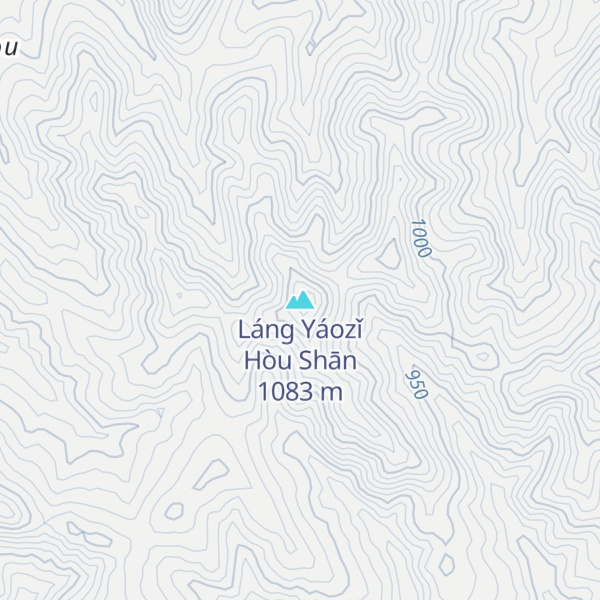 Map of Láng Yáozǐ Hòu Shān