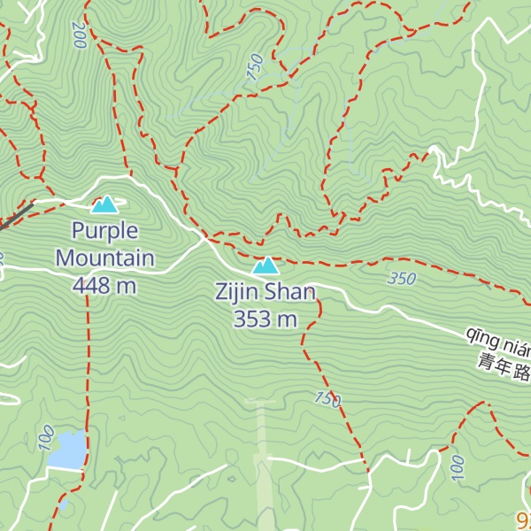 Map of Zijin Shan