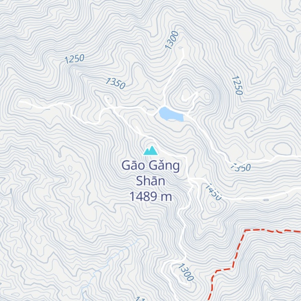 Map of Gāo Gǎng Shān